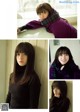 A collage of photos of a woman wearing a scarf.